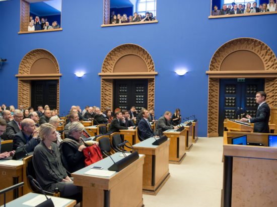 Riigikogu täiskogu istung, peaministri umbusaldamine, 9. november 2016